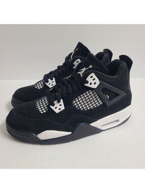 NEW Nike Air Jordan 4 Retro White Thunder GS Shoes FQ8213-001 Size 6.5 Youth